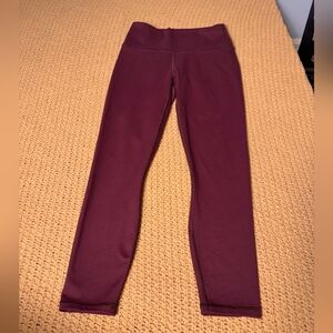 Fabletics PowerHold High-Waisted Leggings Size XS - Maroon‎